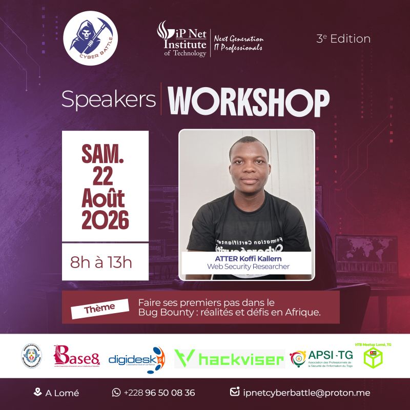Workshop announcement for ATTER Koffi Kallern