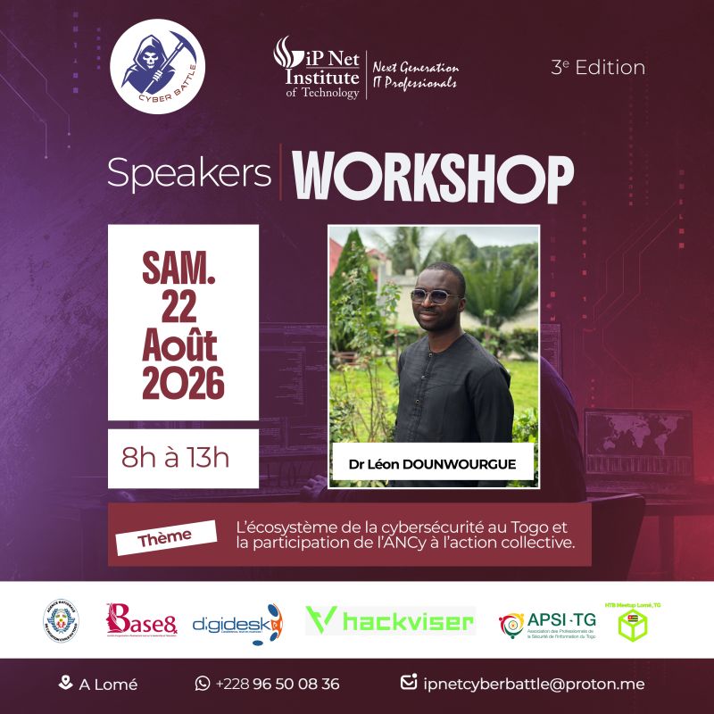 Workshop announcement for Dr Nagbandjoa DOUNWOURGUE
